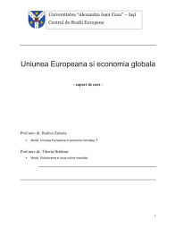 Rolul finantelor publice in economie si societate. Uniunea Europeana Si Economia Globala Centrul De Studii