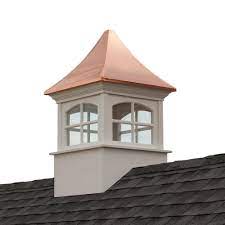 Good Directions Westport Vinyl Cupola With Copper Roof 48 In X 79 In P48sw The Home Depot Copper Roof Cupolas Pool House