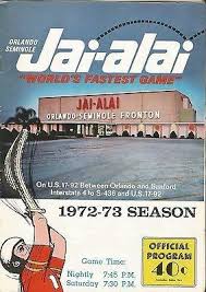 1972 Orlando Jai Alai Program Vol 12 First Night 539718345 Alai First Night Orlando