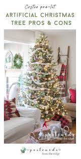 Costco Artificial Christmas Tree Review Farmhouse Christmas Decor Pre Lit Christmas Tree Christmas Tree Decorations Diy