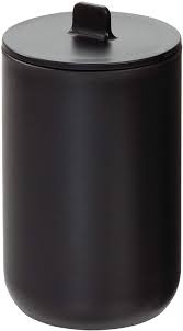 Check spelling or type a new query. Amazon Com Idesign Cade Canister Jar With Lid For Cosmetics And Makeup Storage Bathroom Countertop Desk And Vanity Matte Black Home Kitchen