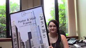 24x36 24x18 24x32 poster frame, magnetic wood hanger for photo picture artwork. Mainstays 24x36 Trendsetter Poster And Picture Frame Black Walmart Com Walmart Com