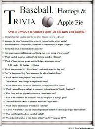 Baseball Trivia Trivia Questions And Answers Sports Trivia Games Trivia