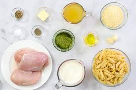 Corn starch, heavy cream, and spaghetti are not paleo. Creamy Chicken Pesto Pasta Simply Home Cooked