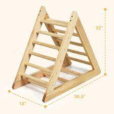 Wooden Climbing Pikler Triangle Ladder For Toddler Step Training Pikler Triangle Indoor Activities For Kids Baby Room Diy