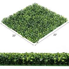 This artificial boxwood decorative panels, perfect for privacy screening fence , ideal for wedding decoration, outdoor landscaping design, greenery wall covering, garden fence, sound diffuser. 12 Pcs Artificial Boxwood Privacy Screen Faux Plant Wall 20 X20 Overstock 31569016