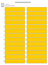 10 Best School Bus Seating Chart Printable Printablee Com