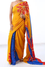 Chrysanthemum Morning Saree Trendy Sarees Saree Designs Saree