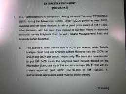 The establishment of syarikat takaful malaysia; Solved Extended Assignment 100 Marks 1 In A Technopren Chegg Com