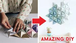 Didalam rumah terdapat berbagai furniture dengan fungsi masing. Tutorial Hiasan Dinding Dari Origami Blog Lif Co Id