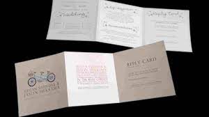 Tri Fold Wedding Invitations Folded Wedding Invitation Free Printable Wedding Invitations