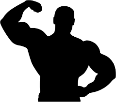 Muscle Man Png Image Silhouette Muscle Men Gym Art