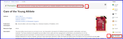 Ebscohost Permanent Links From Library Resources Library Guides At Victoria University
