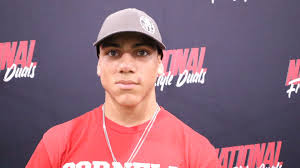 Nazareth Blue Eagle Wrestling Rookie Sean Kinney is the first Freshman  State Finalist at heavyweight since 2000 after knocking off #1 Isaiah Vance  in the @PIAASports State Semifinals #PAPOWER