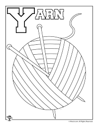 Browse our wide selection of yarn sample cards. Y Is For Yarn Coloring Page Woo Jr Kids Activities Coloring Home