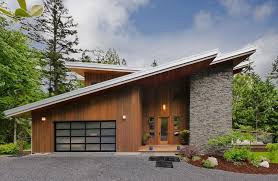 Exterior Shed Roof When Building Structures On Your Property You Will Be Faced With Choosing Roof Styles Many Modern Cottage Facade House House Exterior