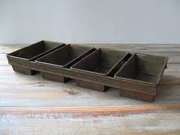 Vintage Industrial Commercial Bread Loaf Pan Tray Planter Etsy Vintage Industrial Industrial Loaf Pans Industrial