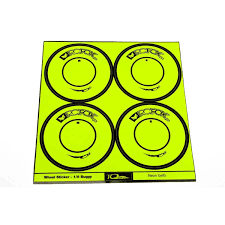 What color goes with neon yellow. Tq Grafix Mcd Disc Rim Sticker Neon Yellow 4 Pcs Tqg Fs001ng 8 90