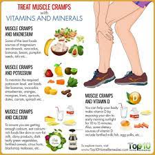 Treat Muscle Cramps With Vitamins And Minerals Top 10 Home Remedies Muscle Cramp Cramp Remedies Muscle Cramps Remedies