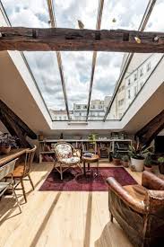 Apartment Paris 10 80 M2 With Glass Roof And Fitted Attic Home Decoraiton Dream Home Apartment Attic Dec House Design Office Interior Design House