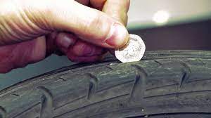 How To Check Your Tyre Tread Depth Using A 20P Coin - Youtube