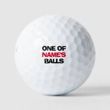 You get bad breaks from good shots; Funny Quotes Golf Balls Zazzle