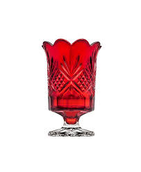 New listingliving colors hurricane glass candle holder with red candle. Godinger Dublin Red Hurricane Candle Holder Reviews Gifts Under 150 Dining Macy S