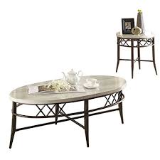 Multifaceted, adding dimension to your space. Bowery Hill 2 Piece Faux Marble Top Coffee Table Set Buy Online In India At Desertcart In Productid 72317391