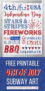 United states celebrate holiday 4th of july. Free Printable 4th Of July Decoration Prudent Penny Pincher