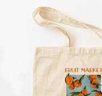 Orange Printed Tote Bag | Fruit Market Canvas Tote Bag, Printed Fruit  Themed Tote Bag, Shopping Bag for Her, Gift for Her, Summer Tote Bag