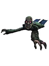 Animated Crawling Zombie With Lights Sound Partybell Com Zombie Halloween Decorations Wholesale Halloween Costumes Kids Zombie Hunter Costume