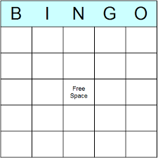 Blank Bingo Cards White Gold