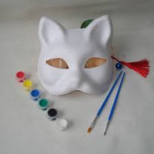 I am going to show you how to make this mask & my complete look. Fox Breeze Blank Mask Diy Handmade Naruto Unpainted Blank White Sexy Women Party Masks Masquerade Mask Cat Cosplay Costume Buy At The Price Of 3 39 In Aliexpress Com Imall Com