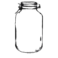 Southern, farmhouse, clip art, digital, printable art. Cartoon Glass Jar Png Cartoon On Net
