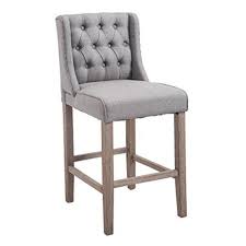 Homcom 40 Tufted Wingback Counter Height Armless Bar Stool Dining Chair Set Of 2 Grey Walmart Com In 2020 Counter Height Bar Stools Bar Stools Dining Chair Set