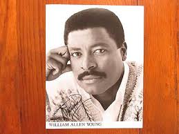 WILLIAM ALLEN YOUNG (Moesha/CSI: Miami) Signed 8 X 10 Black/White Photo