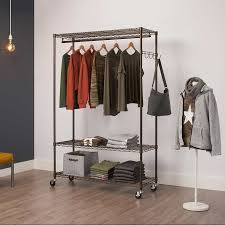 Call for a free design consultation. Trinity Bronze Rolling Garment Rack Costco