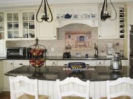 French Country Kitchen With White Cabinets And Black Granite By Linda Paul Contempor Country Kitchen Backsplash French Country Kitchens Country Kitchen Designs