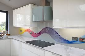 printed glass popular kitchen