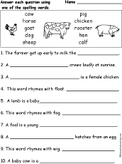 Test your knowledge with our animal trivia. Animal Spelling Word Questions Enchantedlearning Com