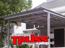 Harga atap dengan kanopi baja ringan terbilang murah. Kanopi Baja Ringan Atap Spandek Matahari Kanopi 0813 8586 5487