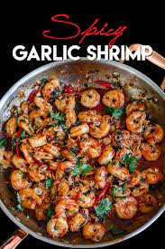 4 Minutes Spicy Garlic Shrimp Recipe Video Seonkyoung Longest Recipe Spicy Garlic Shrimp Garlic Shrimp Recipe Spicy Recipes
