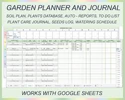 Digital Garden Planner Plant Care Worksheet Plants Journal Etsy In 2021 Plant Care Garden Planner Plant Journal