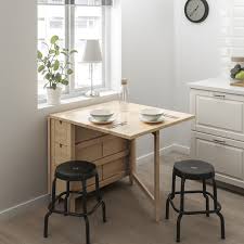 Table haute bois massif ikea. Norden Table A Rabat Bouleau Materiau Durable Ikea