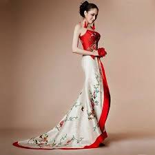 Cool Traditional Chinese White Wedding Dress 2018 2019 Japanese Wedding Dress Japanese Style Dress Painted Wedding Dress