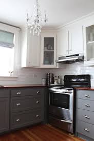 The Look Two Tone Tuxedo Kitchen Gray And White Kitchen Kitchen Design Kitchen Style