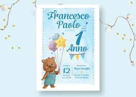 Invito Whatsapp Primo Compleanno Orsetto Primo Compleanno Inviti Primo Compleanno Compleanno