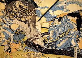 Mitsukuni Defying The Skeleton Spectre Invoked By Princess Takiyasha Kuniyoshi Yorimitsu Fighting Tsuchigumo Obras De Arte En Japon Arte Japones Impresiones Japonesas
