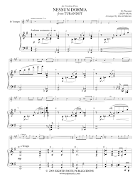If you are starting to learn the piano and have trouble deciphering notes, you will appreciate our nessun dorma easy piano sheet music with note names instead of symbols. Nessun Dorma From Turandot For Trumpet And Piano Giacomo Puccini Wind Music Sales Giacomo Puccini Puccini Music Sales