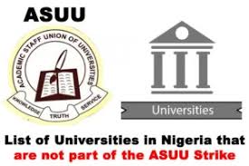 Utas doesn't have hardware backing. List Of Universities Not Under Asuu In Nigeria Up To Date
